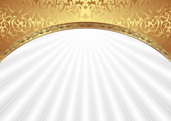 antique background with golden ornaments