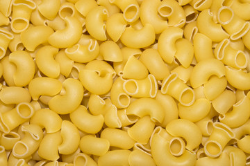 Pasta cones.Pasta background.The texture of the pasta.Pasta.