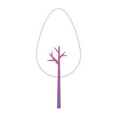 tree plant isolated icon vector illustration design