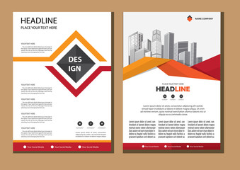 design cover book brochure flyer layout annual report business template 

