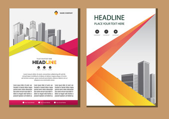 design cover book brochure flyer layout annual report business template 

