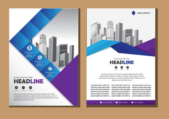 design cover book brochure flyer layout annual report business template 