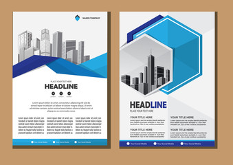 design cover book brochure flyer layout annual report business template 