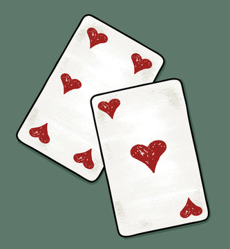 Vector image of the playing cards