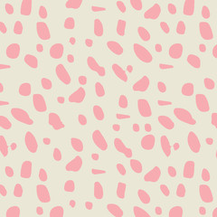 Abstract cute pattern with brush strokes. Perfect design for posters, cards, textile, web pages.