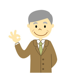 ビジネスマン　オッケー