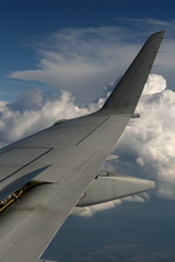 chmury z samolotu