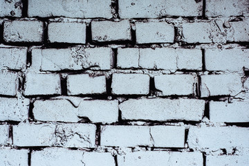 Texture of white bricks. White bricks. Old bricks.