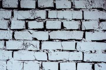Texture of white bricks. White bricks. Old bricks.