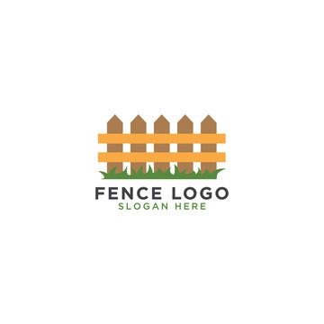 Fence logo design template