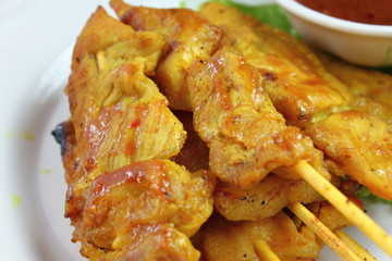 delicious Pork Satay with Peanut Sauce