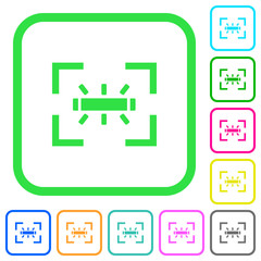 Obraz premium camera white balance fluorescent mode vivid colored flat icons