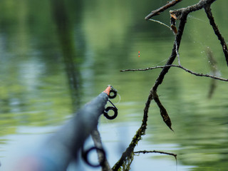 Rest and solitude with nature on fishing