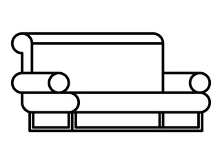 confortable sofa isolated icon vector illustration design