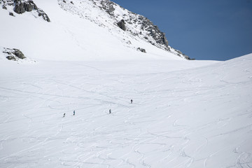 The snow mountains of Tateyama Kurobe alpine.