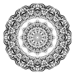 Vector mandala, Floral mandala. Oriental mandala. Vintage decorative elements. Vector illustration. It is super brilliant vector illustration