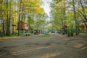 City Park in the early spring morning