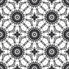 complex geometric ornament. sophisticated geometric pattern based on repetitive simple forms. vector illustration