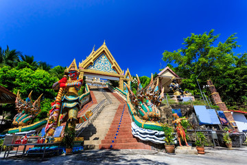 Wat Khao Rang temple at sunny morning. Phuket. Thailand