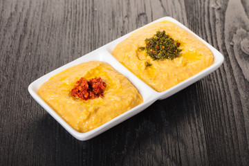 Hummus with hot pepper