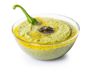 Hummus with hot pepper
