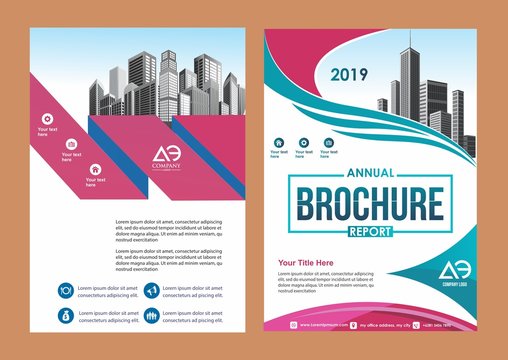 abstract cover and layout for presentation and marketing