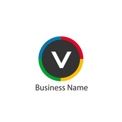 Letter V Logo Template Design