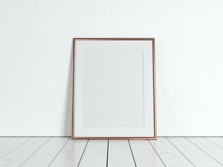 Poster product design styled mockup. Empty frame mockup.