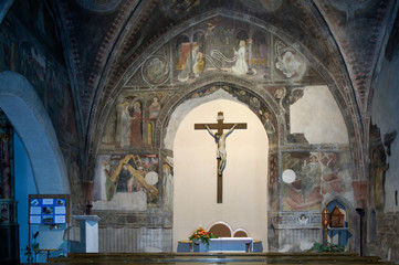 Fototapeta na wymiar Spitalkirche in Sterzing in Südtirol
