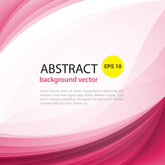 Abstract light vector pink waves background.Vector illustration