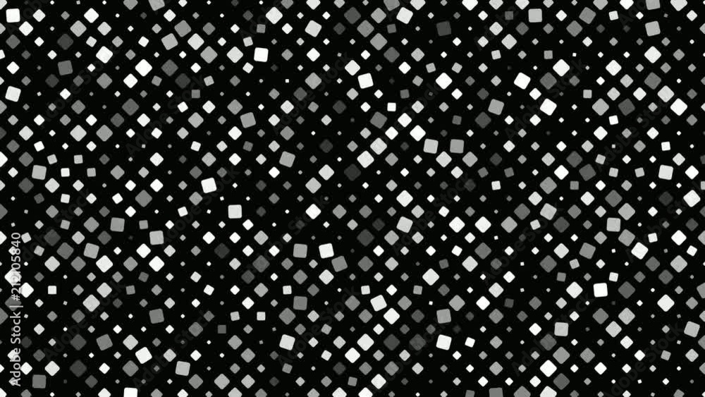 Poster abstract square pattern background - seamless loop motion graphic design in grey tones