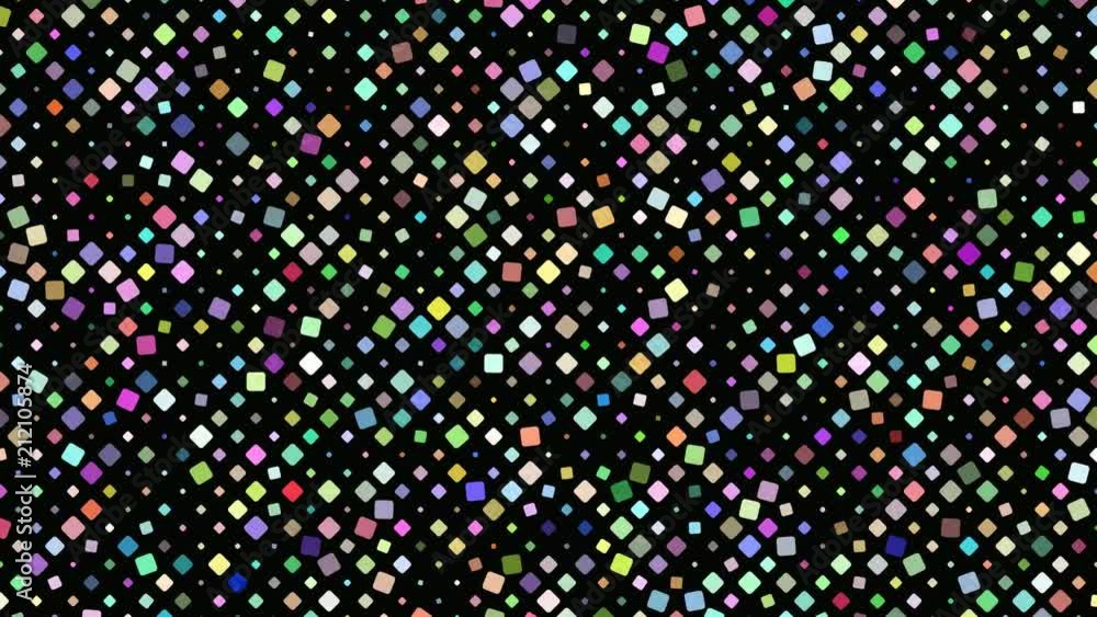 Poster multicolored abstract rotating square pattern background - seamless loop motion graphic design