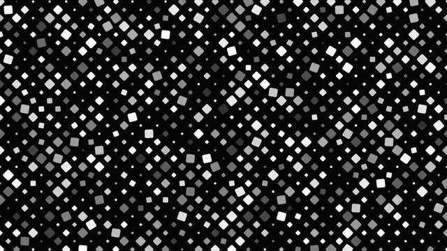 Abstract square pattern background - seamless loop motion graphic design in grey tones
