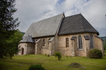 Gothic church in Plesivec, Slovakia
