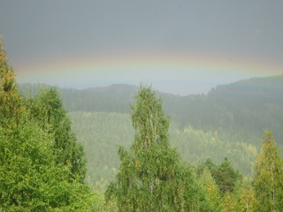 Rainbow in mountains...Gol...Norwey