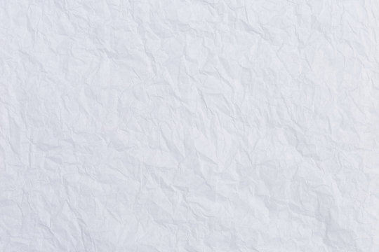 Blank white crumpled paper texture background, wrinkle paper background