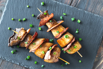 King oyster mushroom skewers