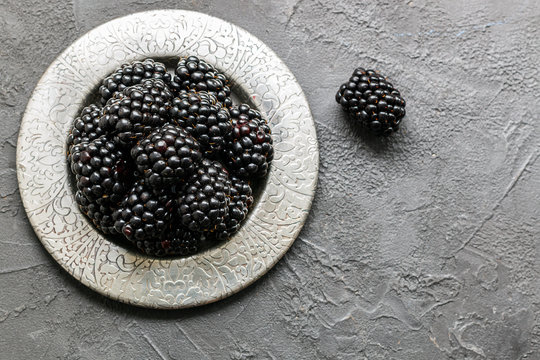 Ripe berries. Fresh juicy organic BlackBerry