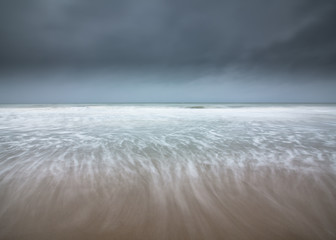 Stormy beach