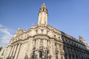 Fototapeta na wymiar Classic architecture, main office mail, Correos, gothic quarter of Barcelona.