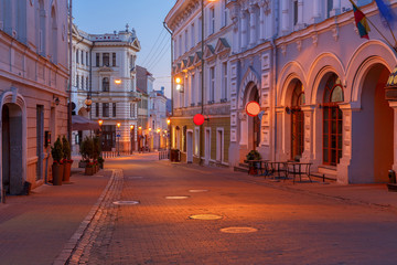 Vilnius. Night Street.