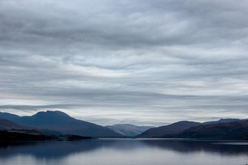 Fototapeta na wymiar Scottish Loch and Mountains