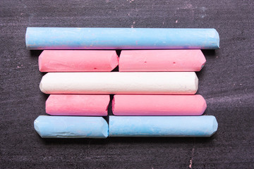Flag of a transgender from  chalks