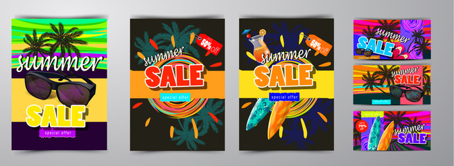 summer sale template banner