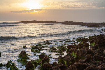 Portugal Milfontes - epic sunset on the beach