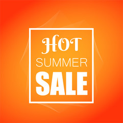 Summer Sale banner design for your business. Vector illustration