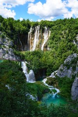 Wasserfall bei den Plitwitzer Seen in Kroartien
