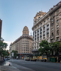 Avenida Roque Saenz Pena and La Equitativa del Plata building - Buenos Aires, Argentina