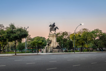 Naklejka premium Plaza Italia w Palermo - Buenos Aires, Argentyna