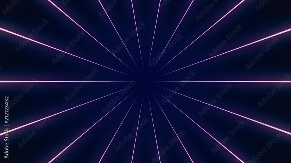 Poster animating light rays from a point. abstract animated background of glowing and shining star with fly